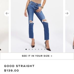 Good American straight jeans